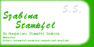 szabina stampfel business card